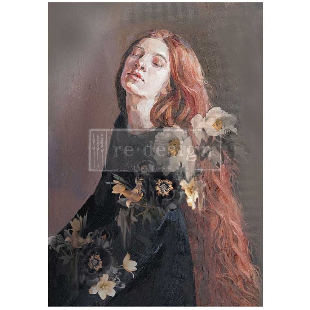A1 Decoupage Fiber - Serene Thought | 1 pc, 23.4” x 33.1” | Redesign with Prima