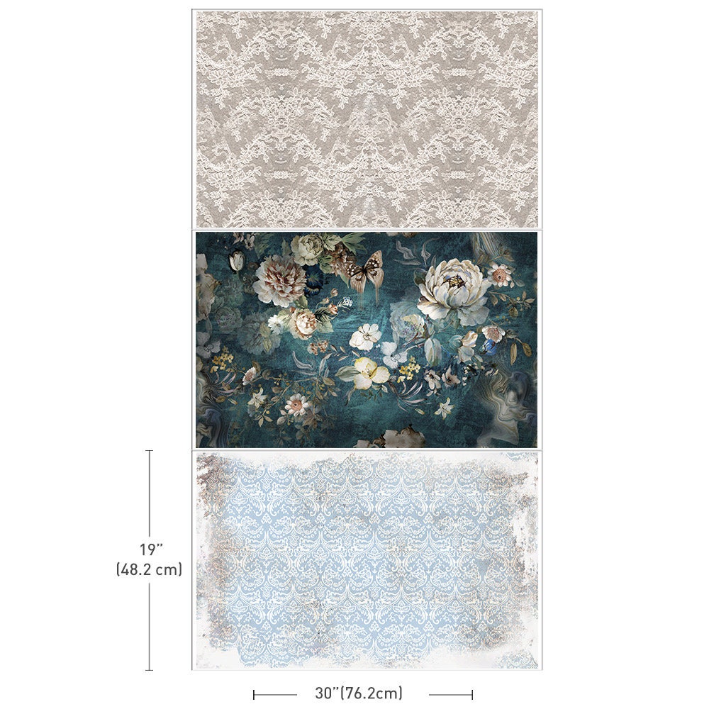 Decoupage Tissue Paper Pack - Heartfelt Memories | 3 pcs | Redesign with Prima