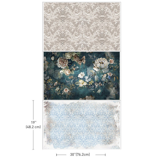 Decoupage Tissue Paper Pack - Heartfelt Memories | 3 pcs | Redesign with Prima