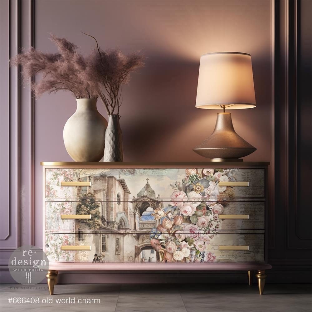 Decoupage Tissue Paper Pack - Old World Charm | 3 sheets, 19.5”x 30” each | Redesign with Prima