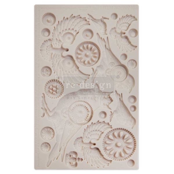Decor Mould® - Clockwork Sparrows | Finnabair | 5”x8”x8mm | Redesign with Prima