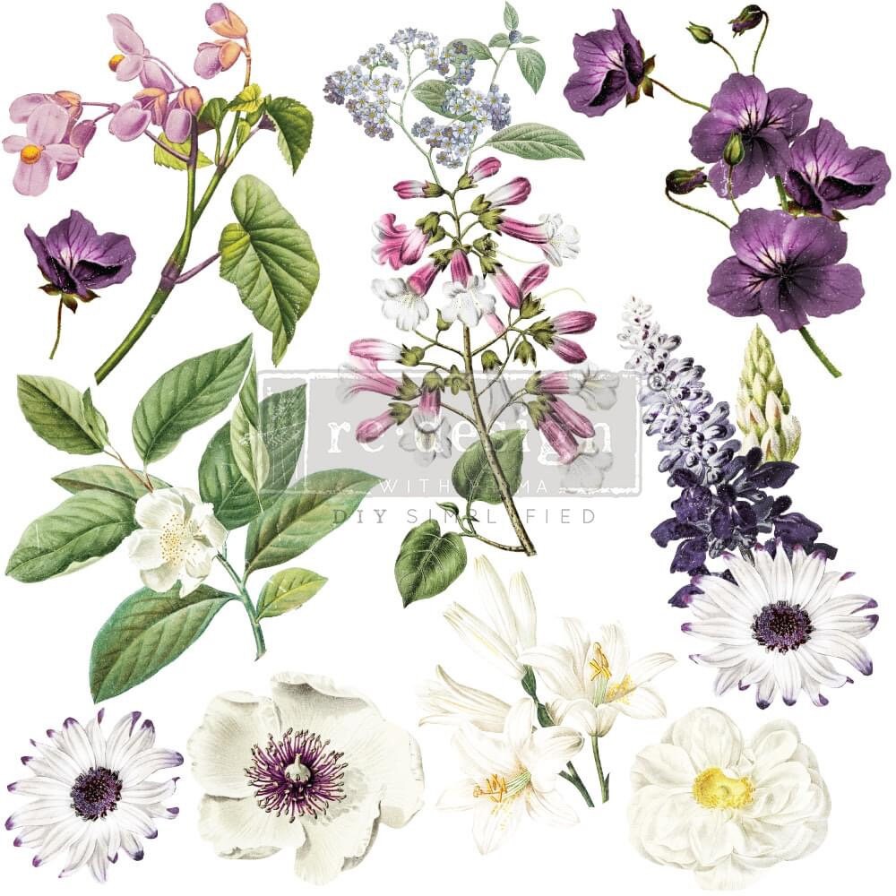 Maxi Decor Transfer® - Majestic Blooms | 12”x12” | Redesign with Prima