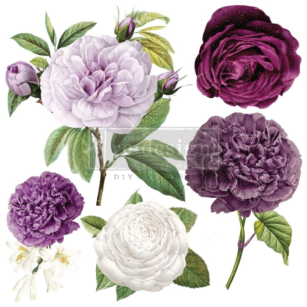 Maxi Decor Transfer® - Majestic Blooms | 12”x12” | Redesign with Prima