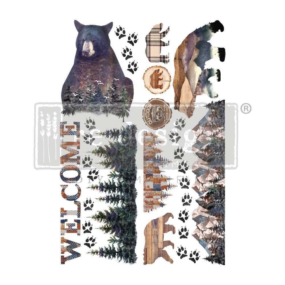 Large Decor Transfers® - Cabin Getaway | Reduced Price | 2 sheets, 24”x30” | Redesign with Prima