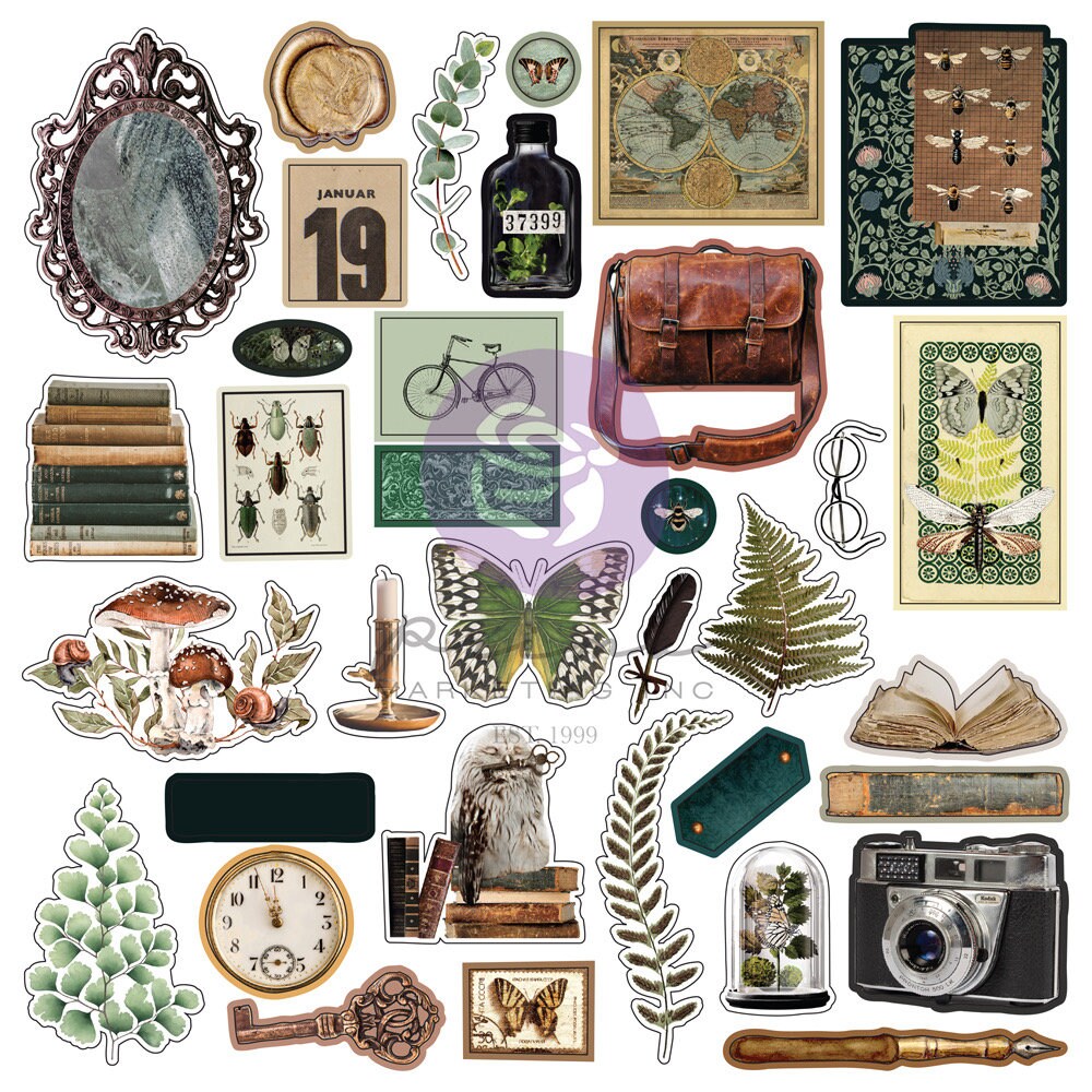 Nature Academia Ephemera | Pkg-70 pcs| Prima, Inc.