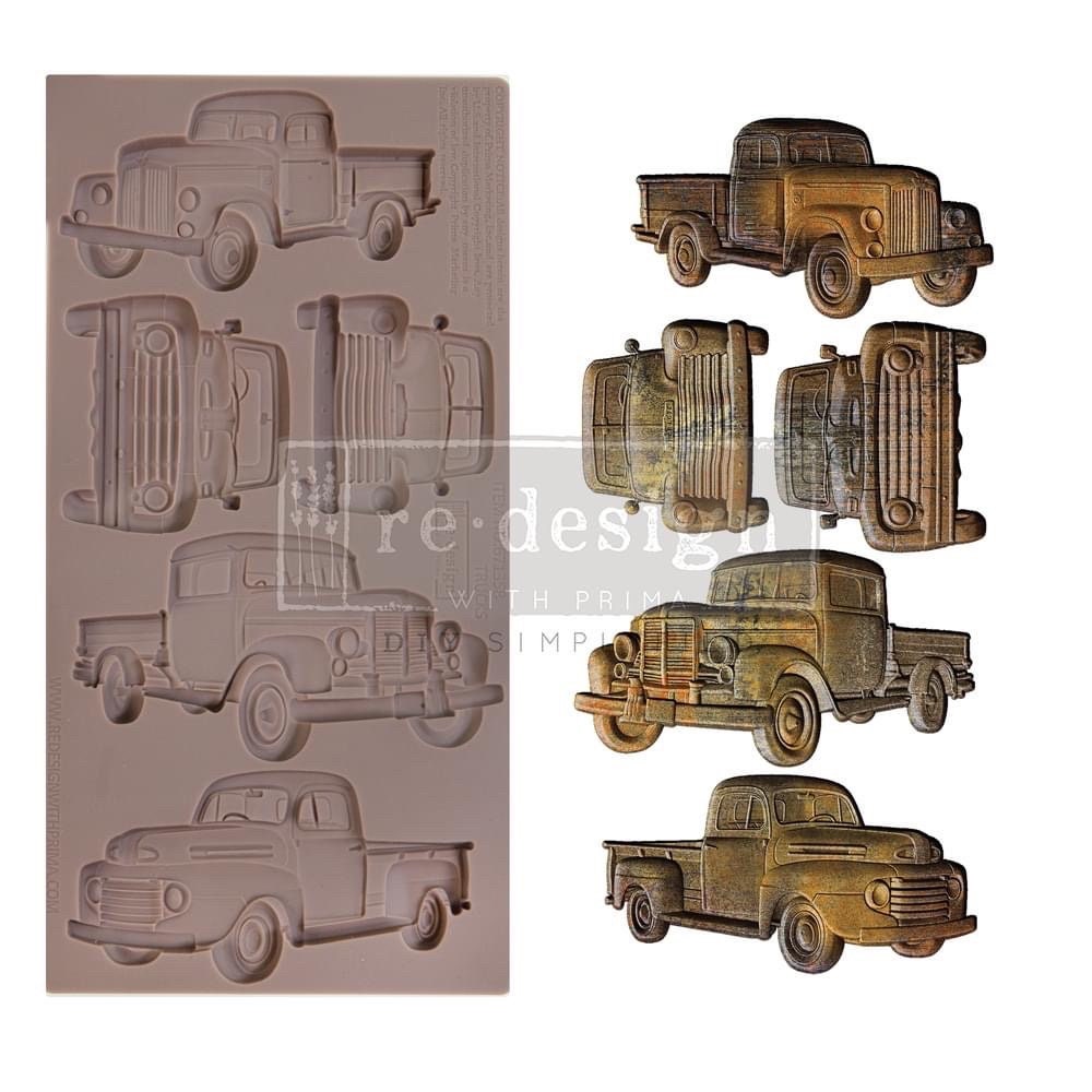 Decor Mould® - Trucks | 5”x10”x8mm | Redesign with Prima