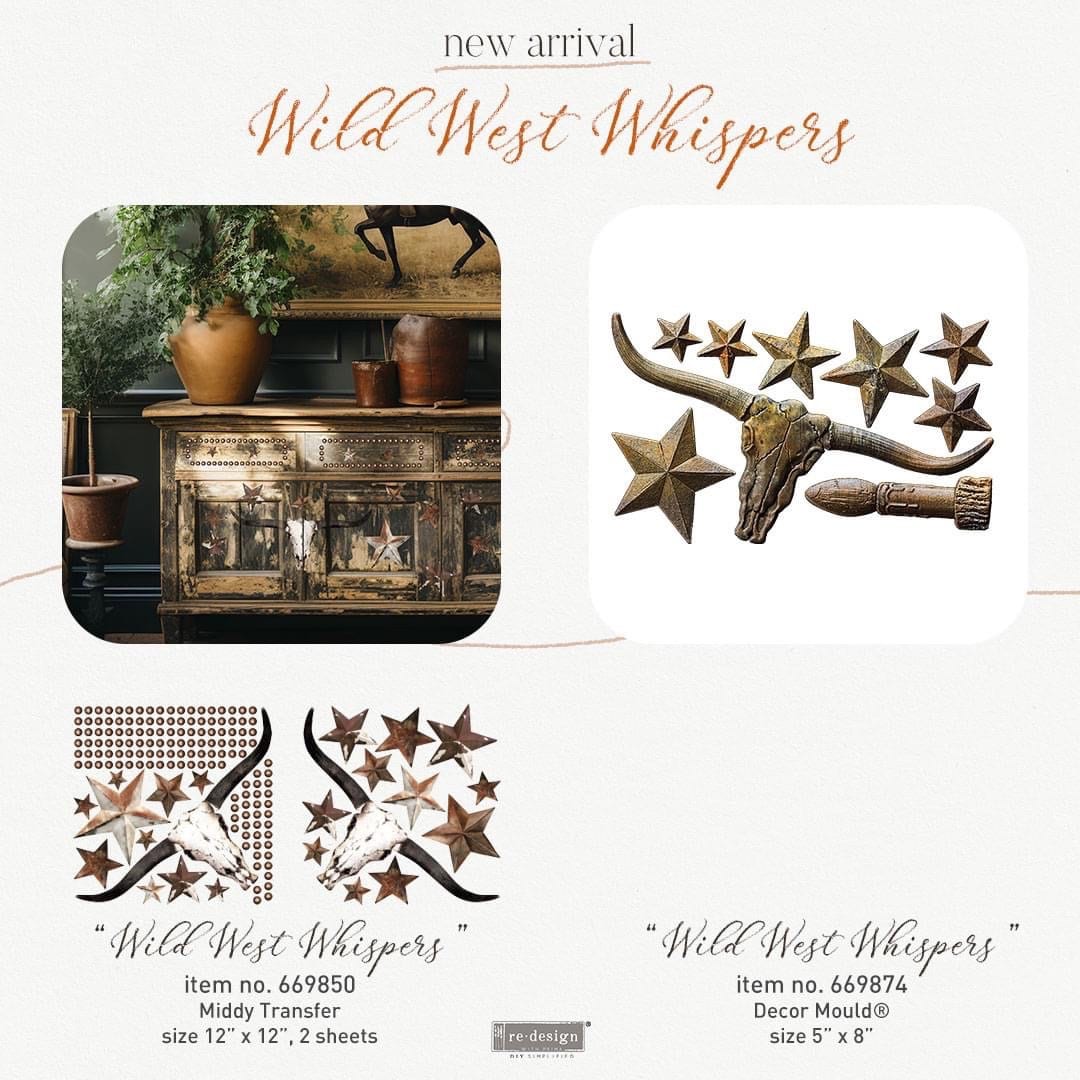 Maxi Decor Transfer® - Wild West Whispers | 12”x12” | Redesign with Prima