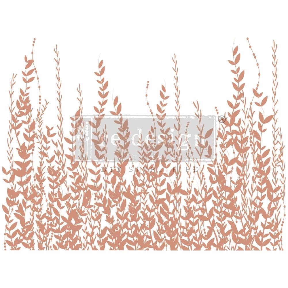 Large Decor Transfers® - In the Field Rose Gold Foil | 2 pc, 24”x30” | Kacha | Redesign with Prima