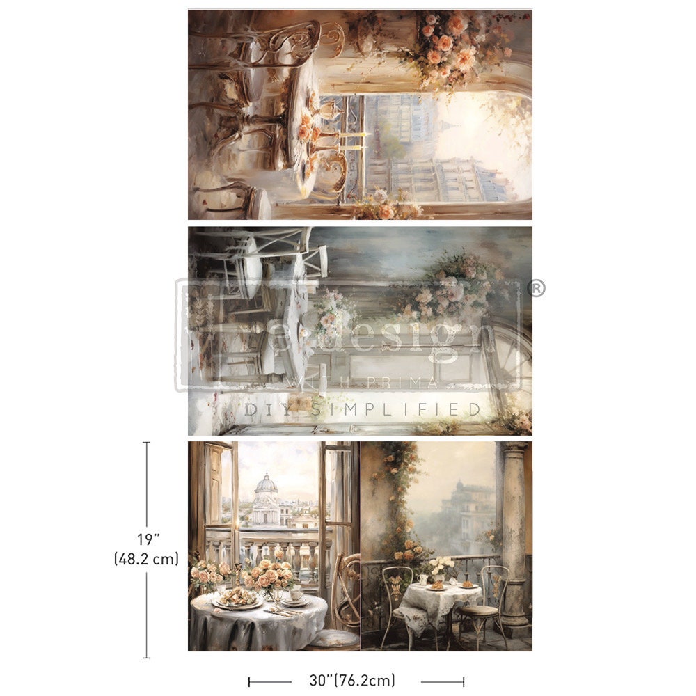 Decoupage Tissue Paper Pack - What a View | 19.5”x 30” | Redesign with Prima