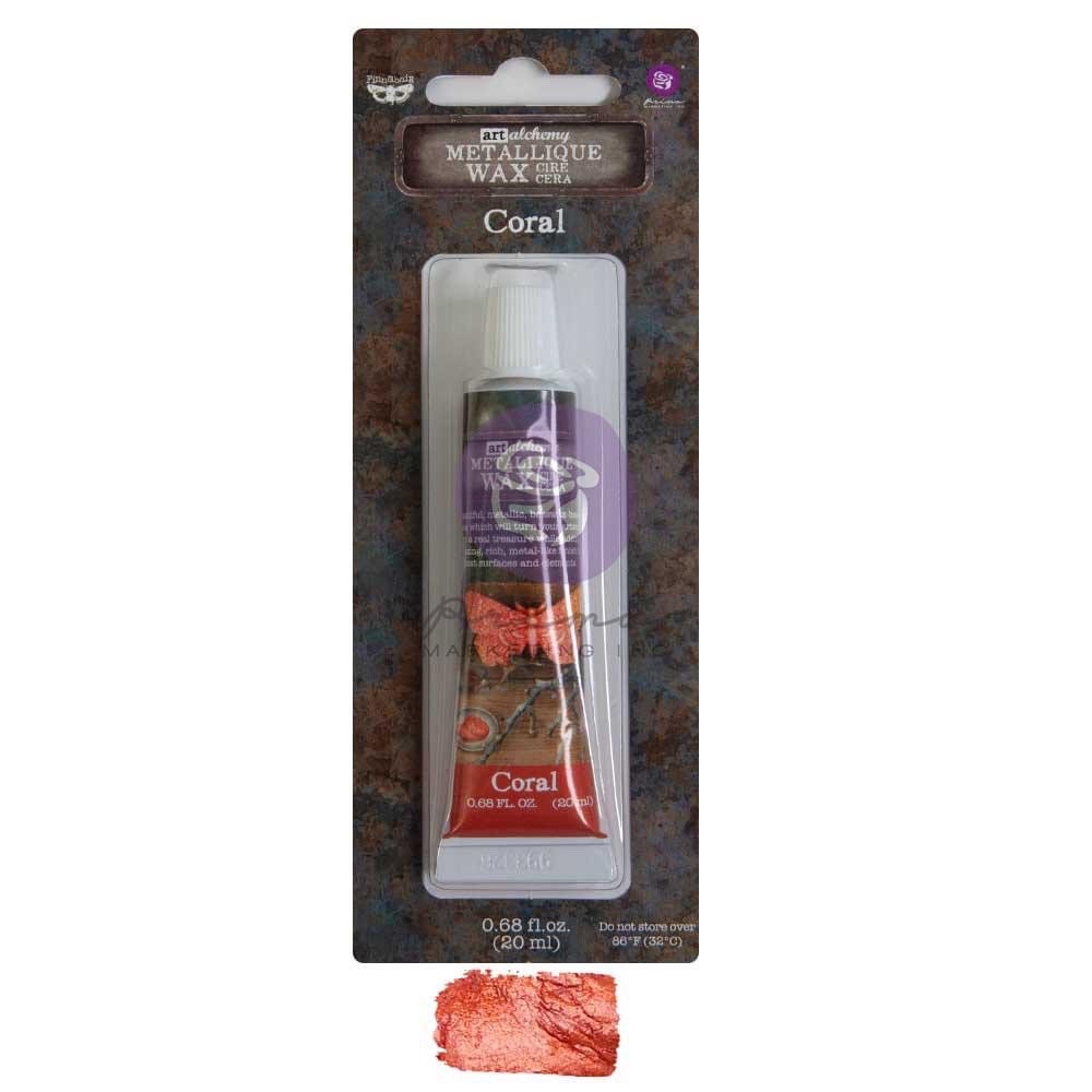 Metallic Wax - Coral | 20ml | Finnabair | Redesign with Prima