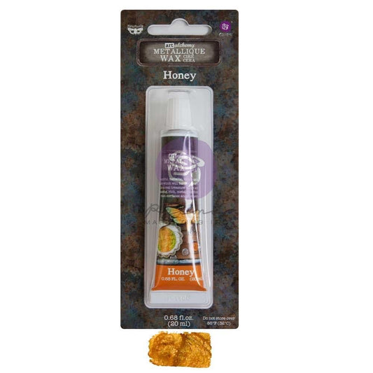 Honey Metallique Wax | Art Alchemy | Jan24 | 1 pc. .68oz (20ml) | Redesign with Prima | Finnabair