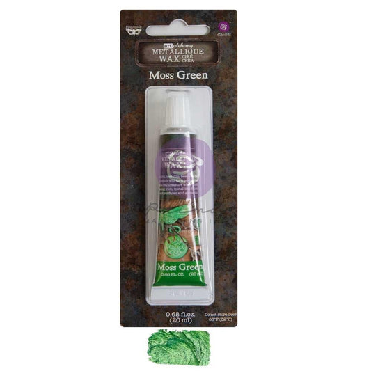 Metallic Wax - Moss Green | 20ml | Finnabair | Redesign with Prima