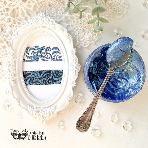 Jewel Effect Paste - Blue Opals | 1 Jar, 100ml/3.4 fl. oz. | Redesign with Prima