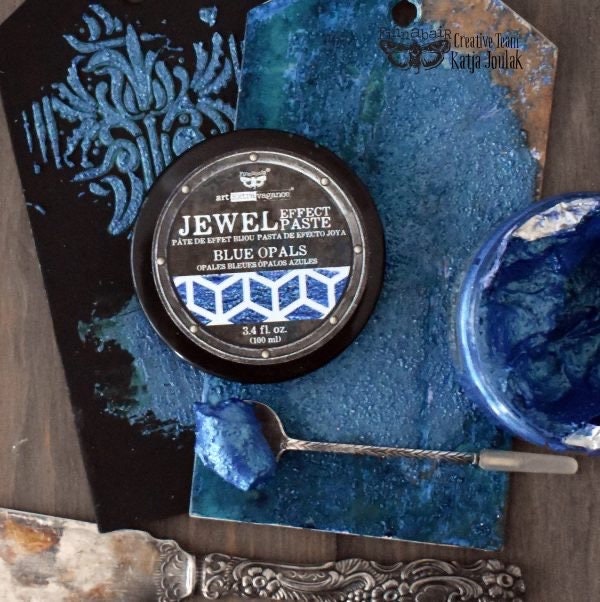 Jewel Effect Paste - Blue Opals | 1 Jar, 100ml/3.4 fl. oz. | Redesign with Prima