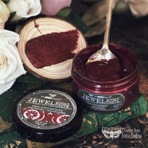 Jewel Effect Paste - Precious Rubies | Art Extravagance | 1 Jar, 100ml | Redesign with Prima