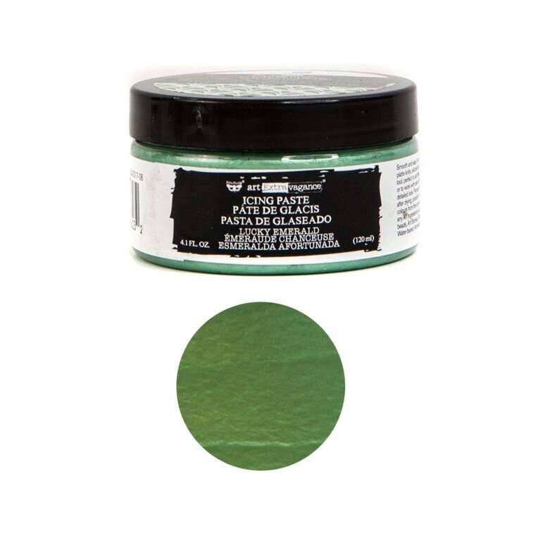 Icing Paste: Lucky Emerald | Art Extravagance | 1 Jar, 120 ml/4 oz. | Redesign with Prima