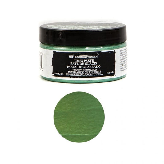 Icing Paste: Lucky Emerald | Art Extravagance | 1 Jar, 120 ml/4 oz. | Redesign with Prima