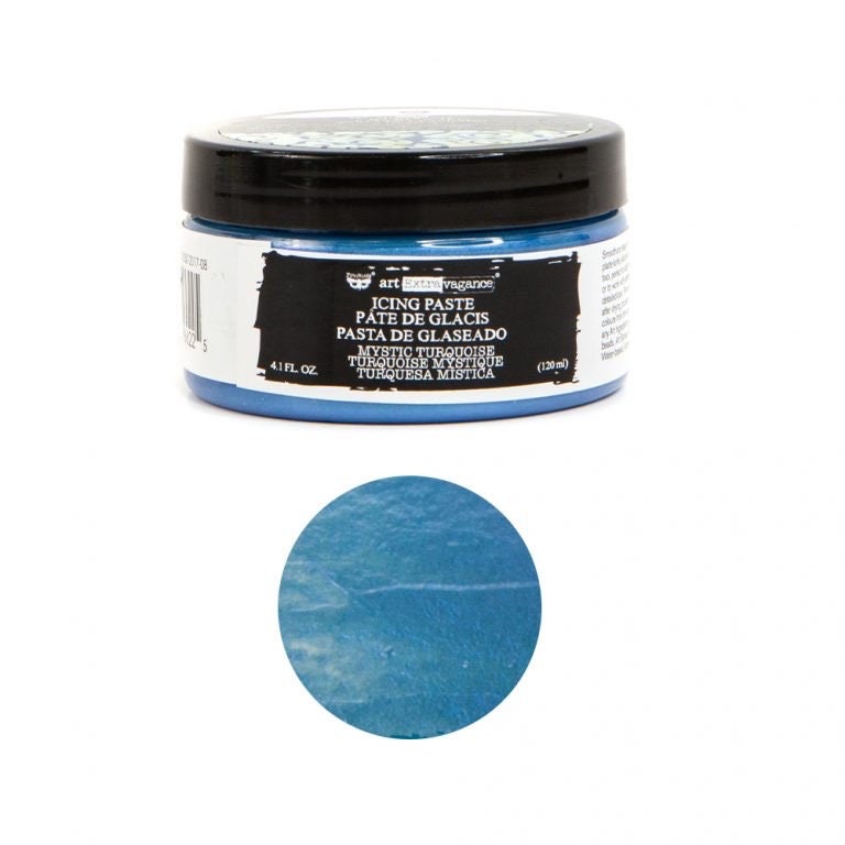 Icing Paste: Mystic Turquoise | Art Extravagance | 1 Jar, 120 ml/4 oz. | Redesign with Prima