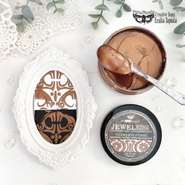 Jewel Effect Paste - Tiger’s Eye Stone | Art Extravagance | 1 Jar, 100ml | Redesign with Prima