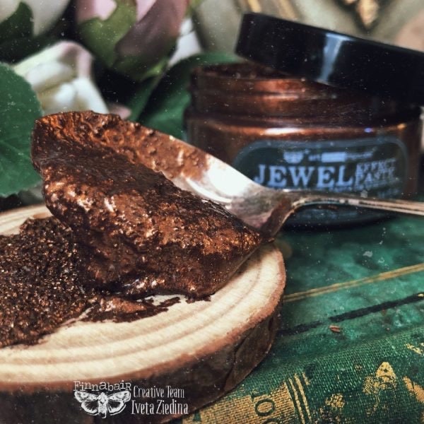 Jewel Effect Paste - Tiger’s Eye Stone | Art Extravagance | 1 Jar, 100ml | Redesign with Prima