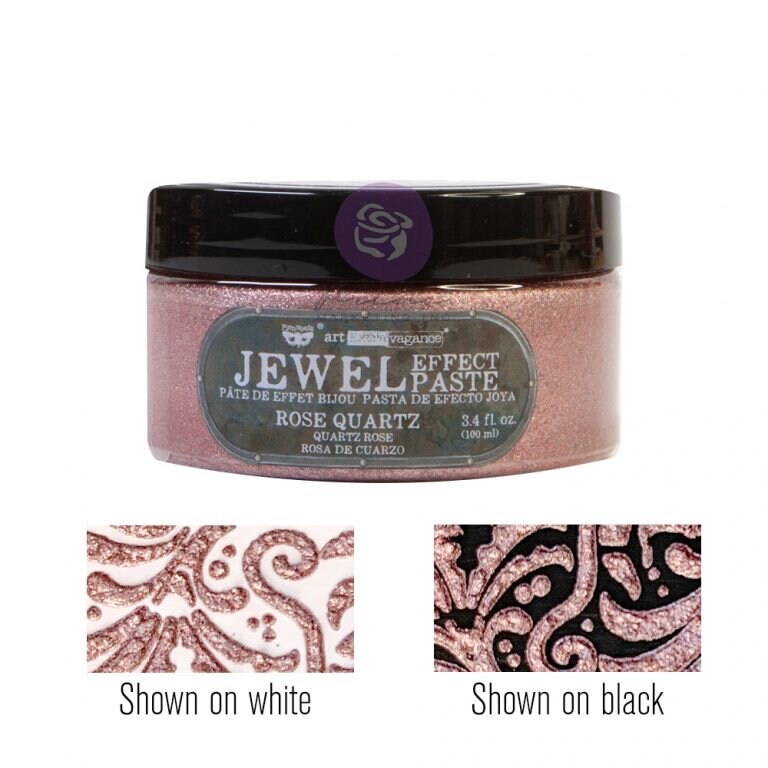 Jewel Effect Paste - Rose Quartz | Art Extravagance | 1 Jar, 100 ml | Redesign with Prima