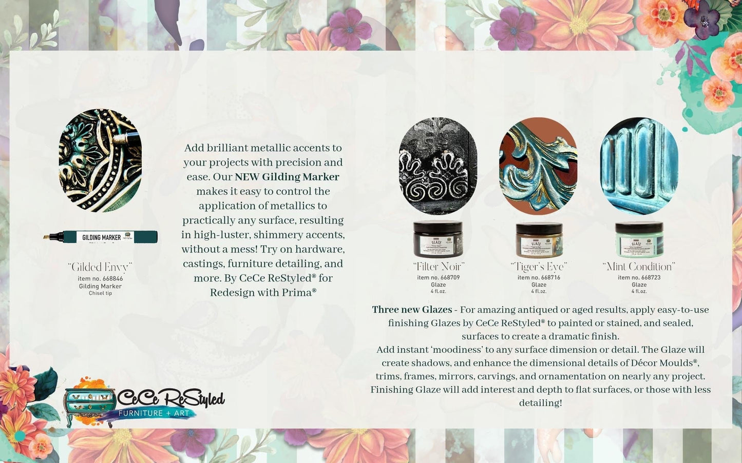 Glaze: Mint Condition | 1 Jar, 118.3ml/4 fl. oz. | Redesign with Prima