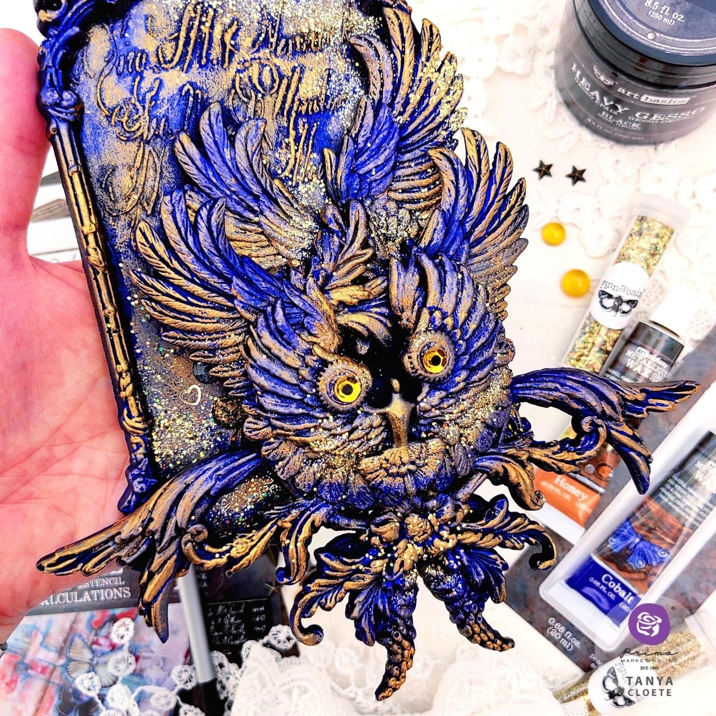 Metallic Wax - Cobalt | 20ml | Finnabair | Redesign with Prima