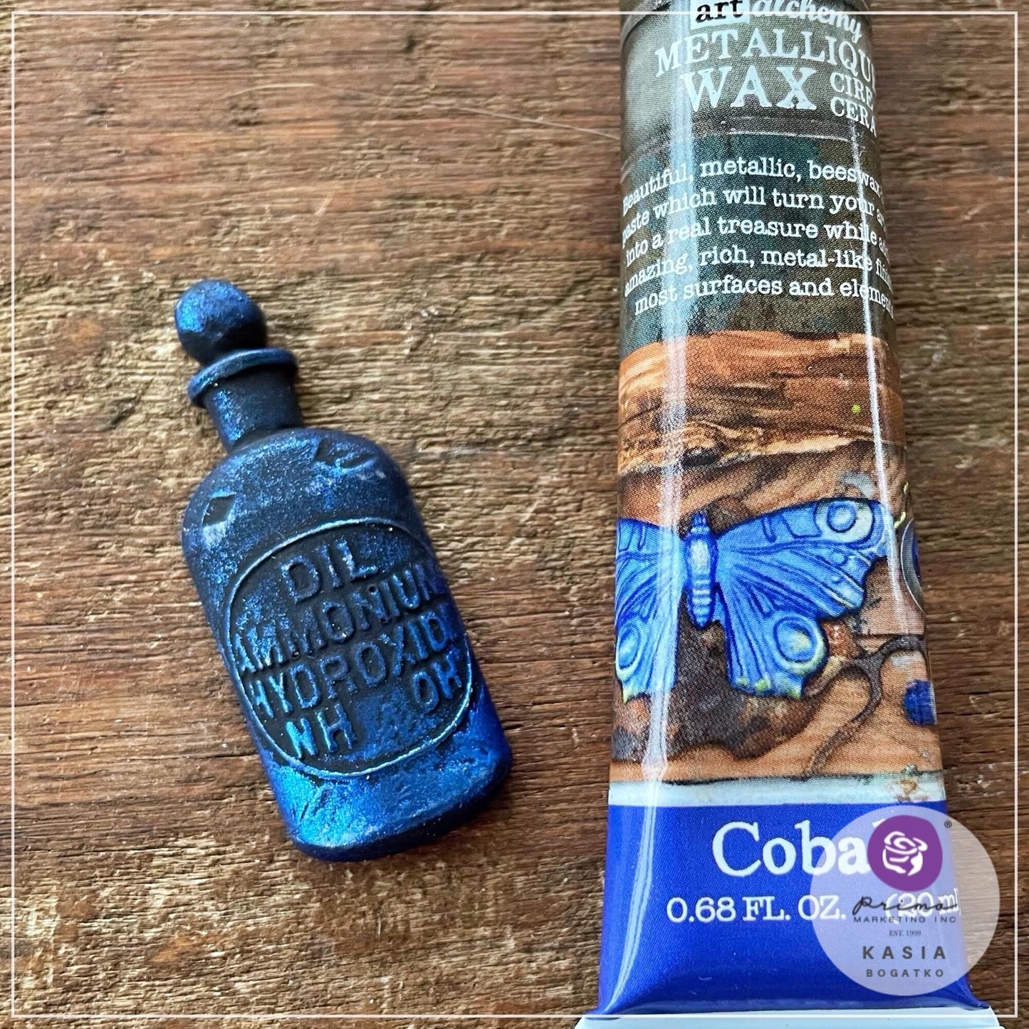 Metallic Wax - Cobalt | 20ml | Finnabair | Redesign with Prima