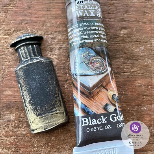 Metallic Wax - Black Gold | Finnabair | 20 ml | Redesign with Prima