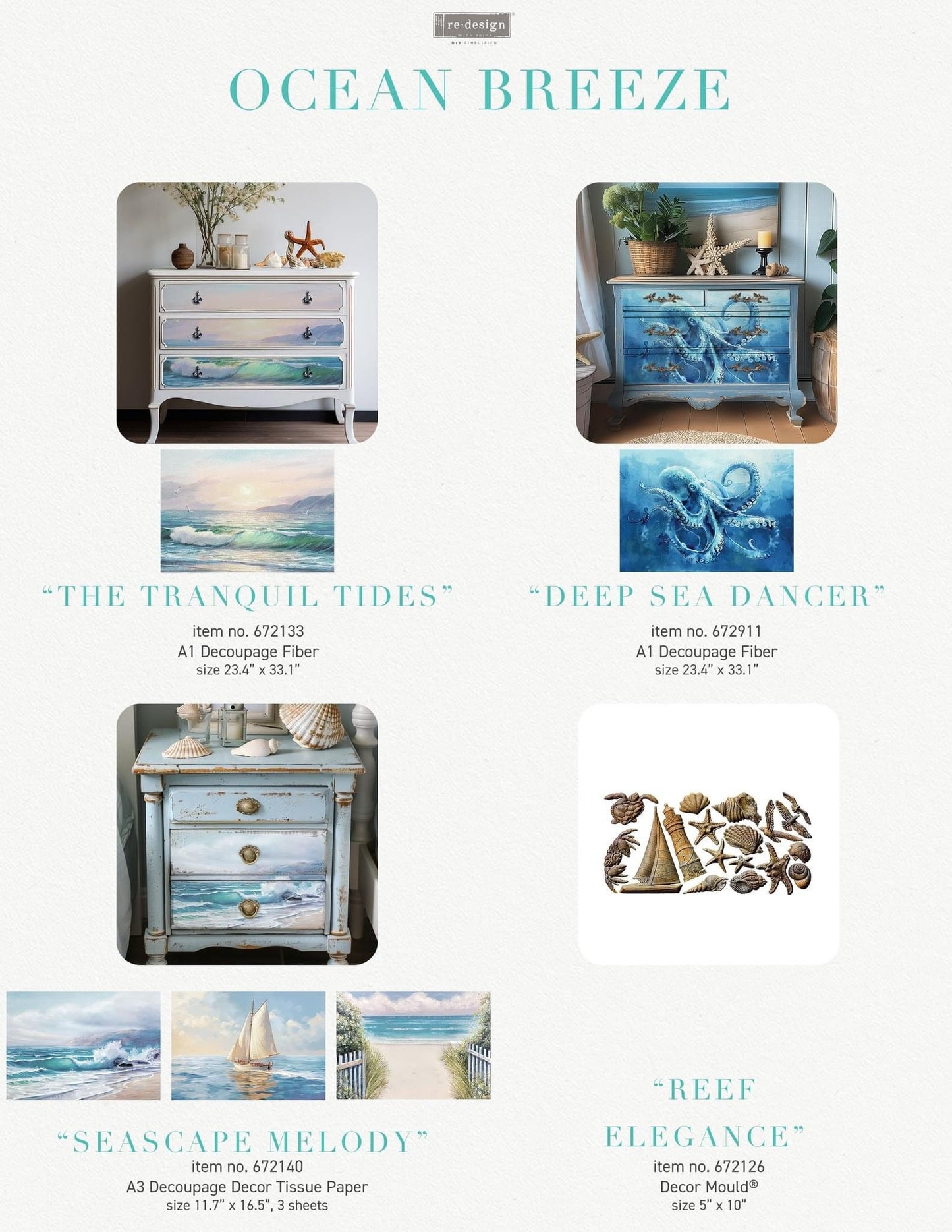 Decor Mould® - Reef Elegance | 5”x10” | Redesign with Prima