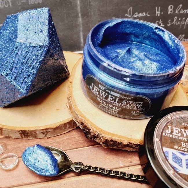 Jewel Effect Paste - Blue Opals | 1 Jar, 100ml/3.4 fl. oz. | Redesign with Prima
