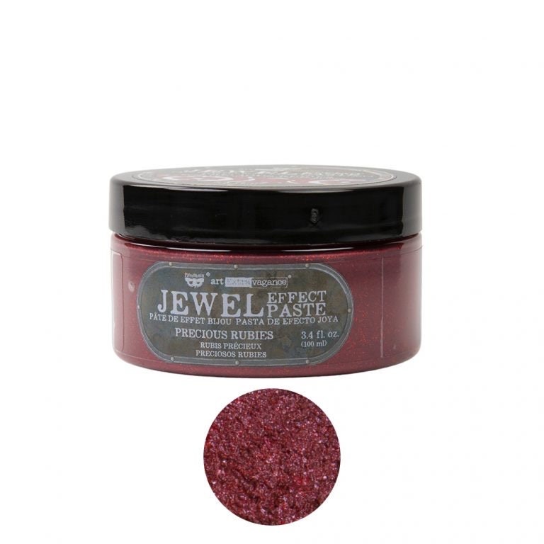 Jewel Effect Paste - Precious Rubies | Art Extravagance | 1 Jar, 100ml | Redesign with Prima