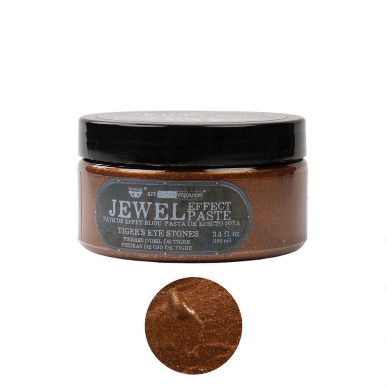 Jewel Effect Paste - Tiger’s Eye Stone | Art Extravagance | 1 Jar, 100ml | Redesign with Prima