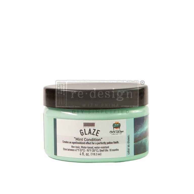 Glaze: Mint Condition | 1 Jar, 118.3ml/4 fl. oz. | Redesign with Prima
