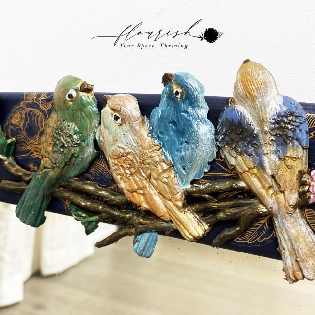 Decor Mould® - Avian Love | 1 pc, measures 5”x10” x8mm | Redesign with Prima