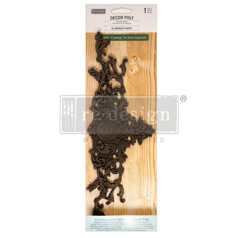 Décor Poly™ - Elaborate Finery | Bendable-12x4.13x0.25” | Furniture Appliqué | Redesign with Prima