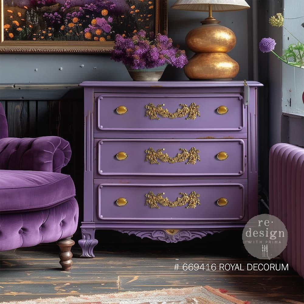 Décor Poly™ - Royal Decorum | Bendable-11x3.3x0.28” | Furniture Applique | Redesign with Prima