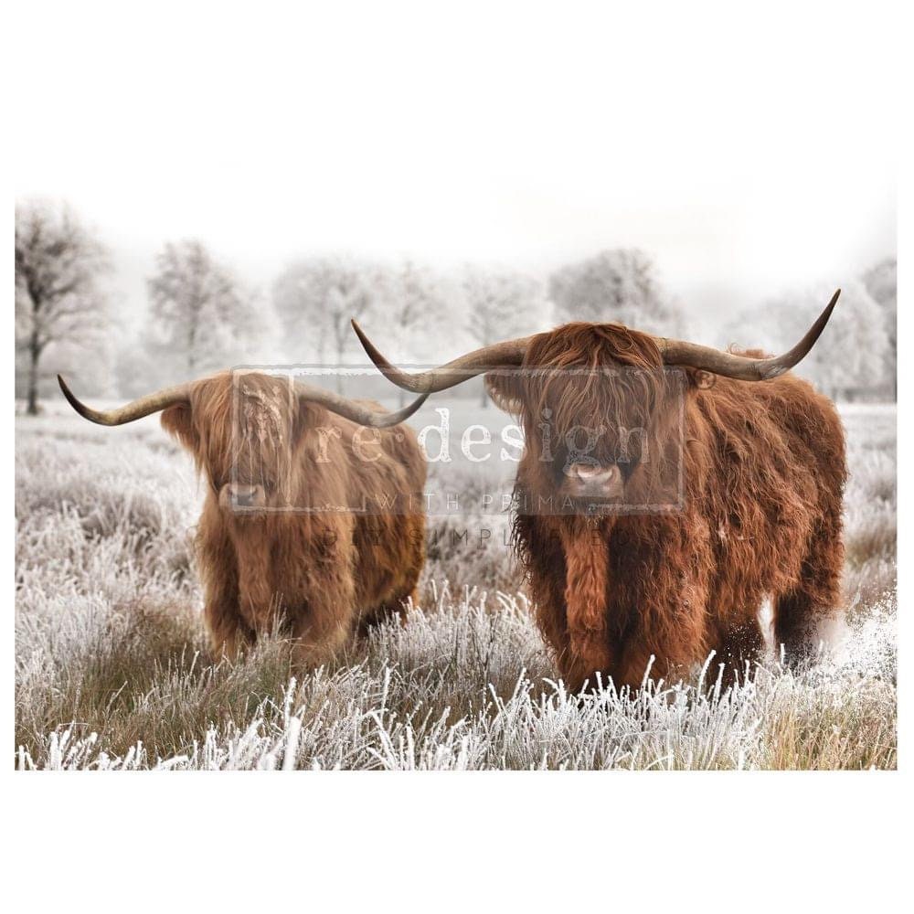 A1 Decoupage Fiber - Highland Harmony | 1 pc, 23.4”x33.1” | Redesign with Prima