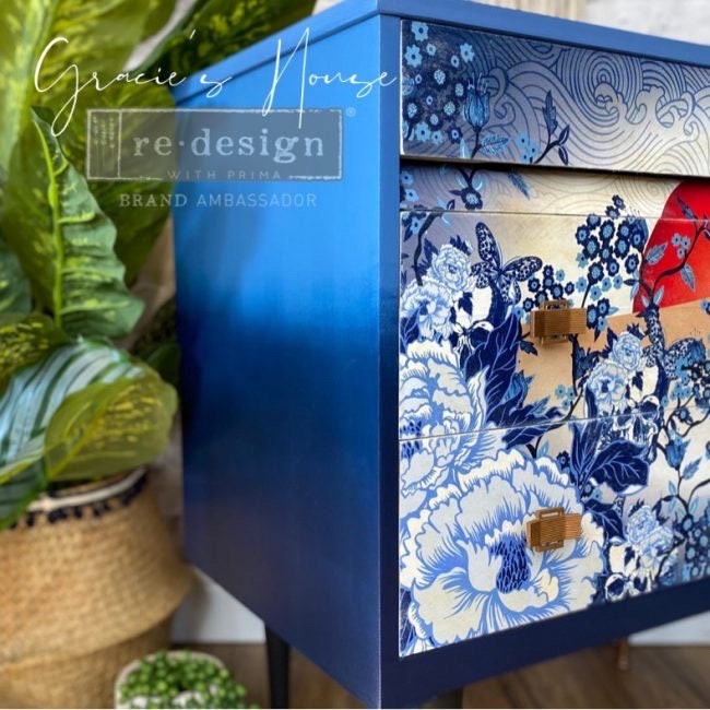 Decoupage Tissue Paper - Skull Chinoiserie | 19.5x30” | Redesign with Prima