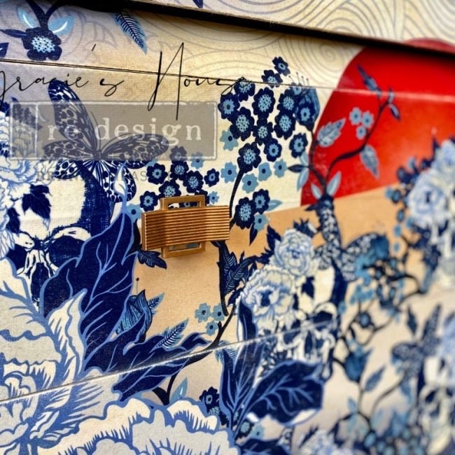 Decoupage Tissue Paper - Skull Chinoiserie | 19.5x30” | Redesign with Prima