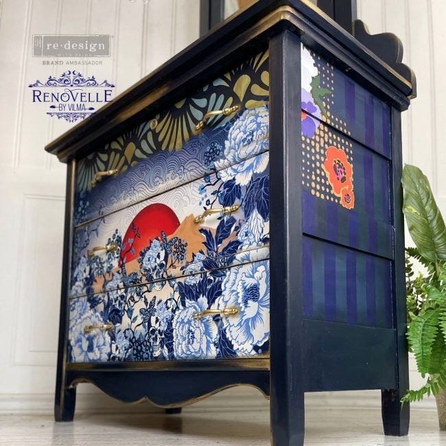 Decoupage Tissue Paper - Skull Chinoiserie | 19.5x30” | Redesign with Prima