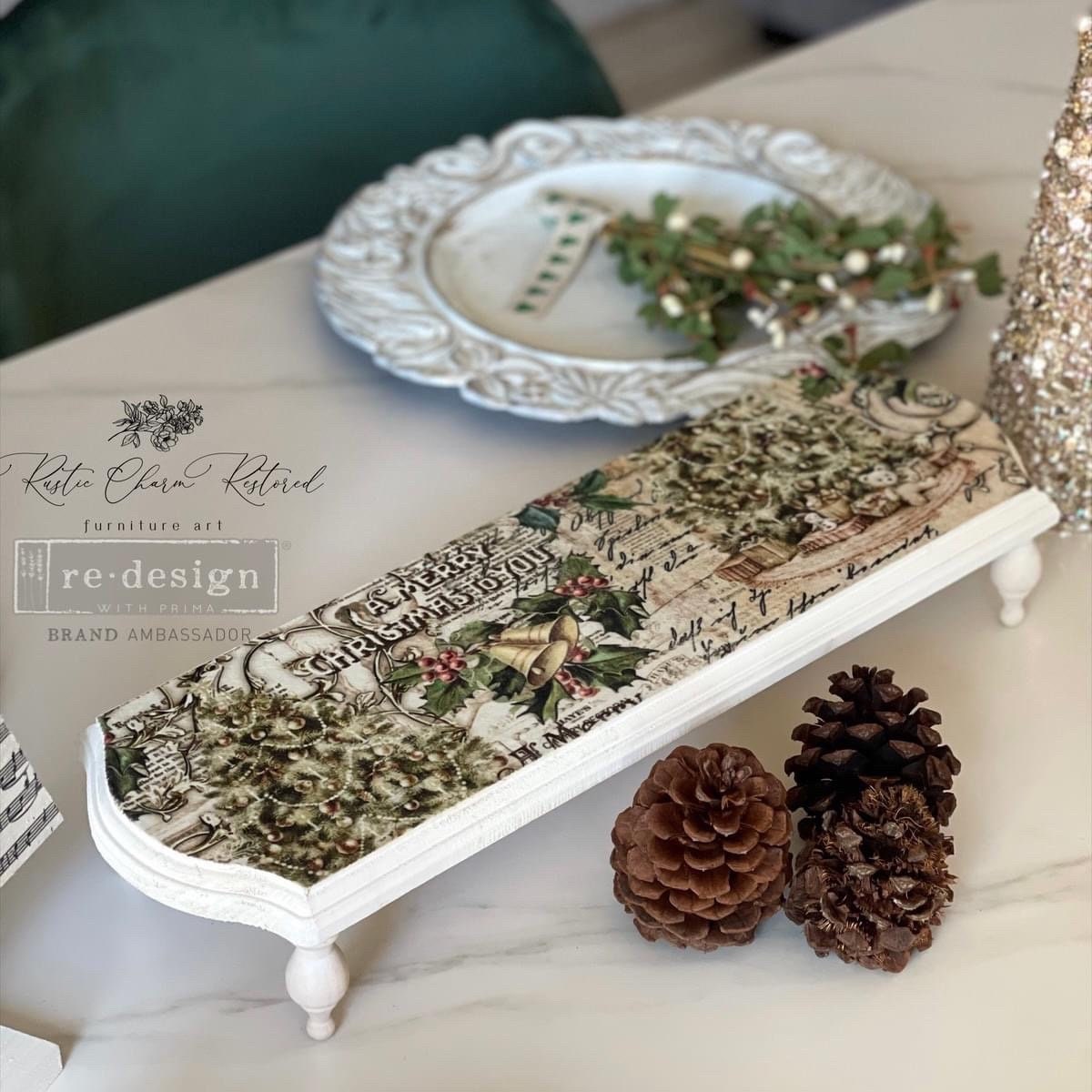 Decoupage Tissue Paper Pack - Holly Jolly Hideaway | 3 sheets, 19.5”x30” each | Christmas-themed | Re•design with Prima