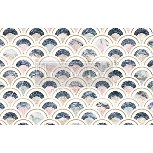 Decoupage Tissue Paper - Marbled Scales | 19.5”x30” | Redesign with Prima