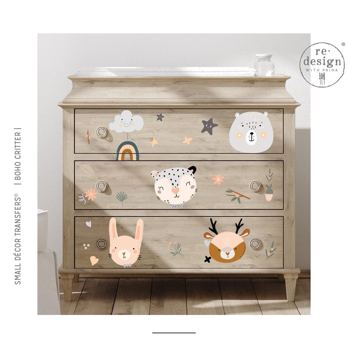 Mini Decor Transfers® - Boho Critter | 6"x12"-3 sheets | Redesign with Prima