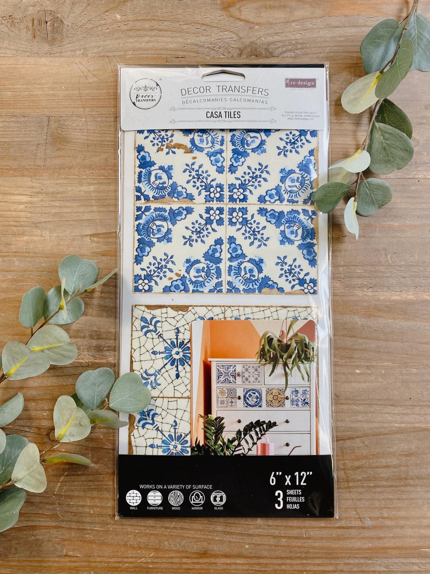 Mini Decor Transfers® - Casa Tiles | 6"x12"-3 sheets | Redesign with Prima