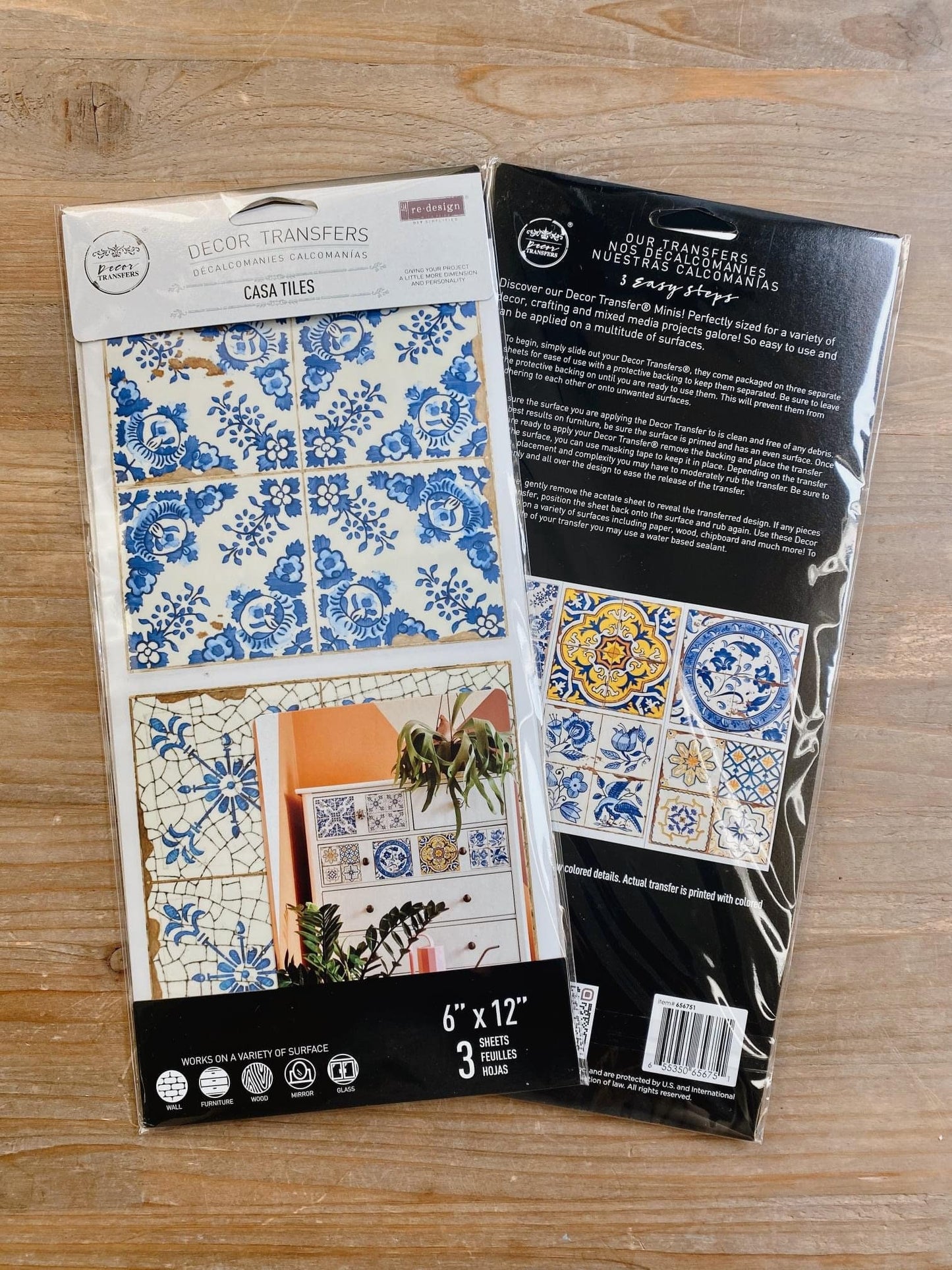 Mini Decor Transfers® - Casa Tiles | 6"x12"-3 sheets | Redesign with Prima