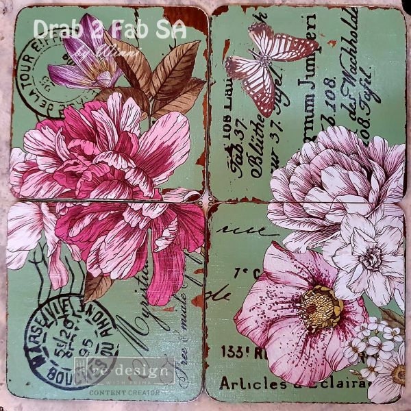 Mini Decor Transfers® - Dreamy Florals | 6"x12" | Redesign with Prima