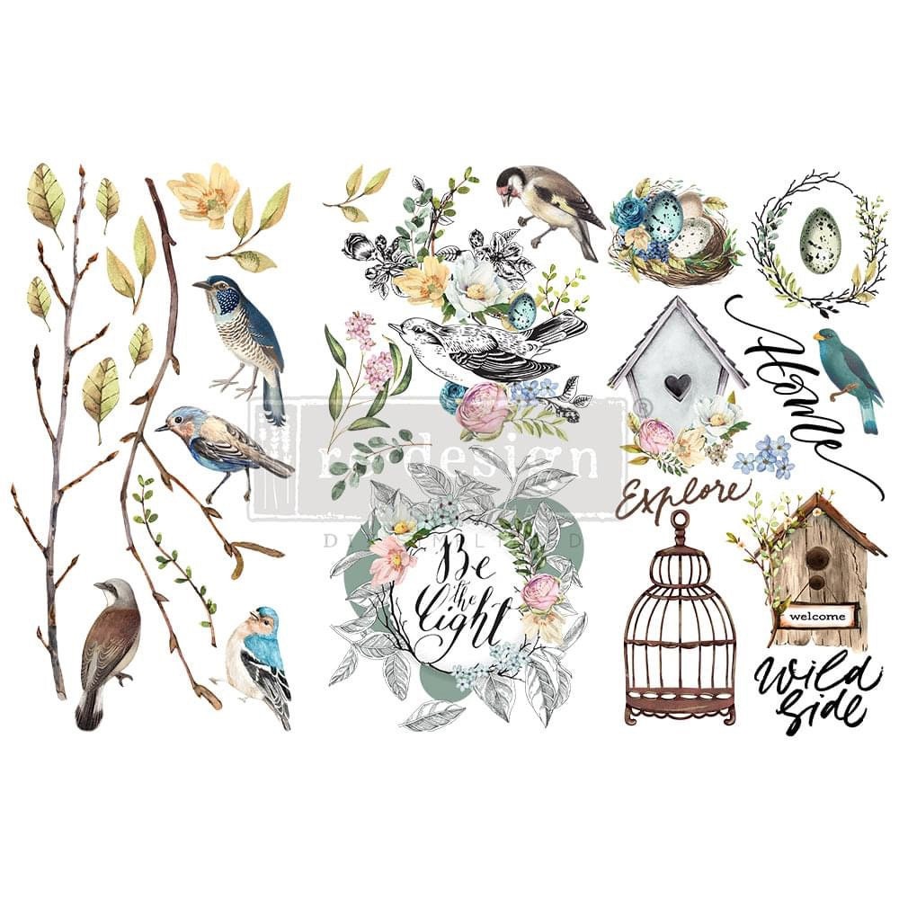 Mini Decor Transfers® - Garden Marvels | 6"x12"-3 sheets | Redesign with Prima