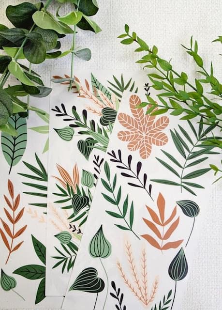 Mini Decor Transfers® - Greenery House | 6"x12"-3 sheets | Redesign with Prima