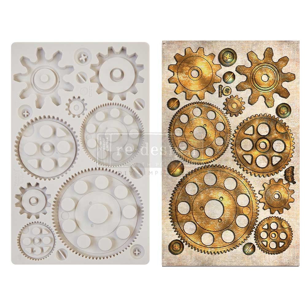 Decor Mould® - Machine Parts | Finnabair | 5”x8”x8mm | Redesign with Prima
